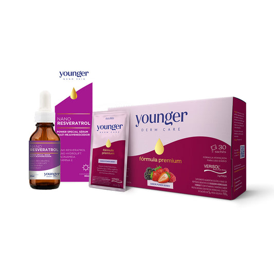 1 Younger Derm + 1 Nano Resveratrol